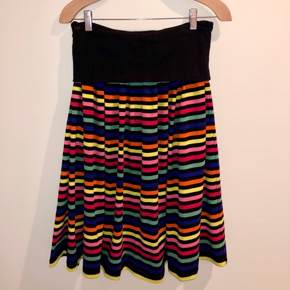 Sonia Rykiel Dresses & Skirts - Sonia Rykiel Rainbow Fold Over Circle Skirt